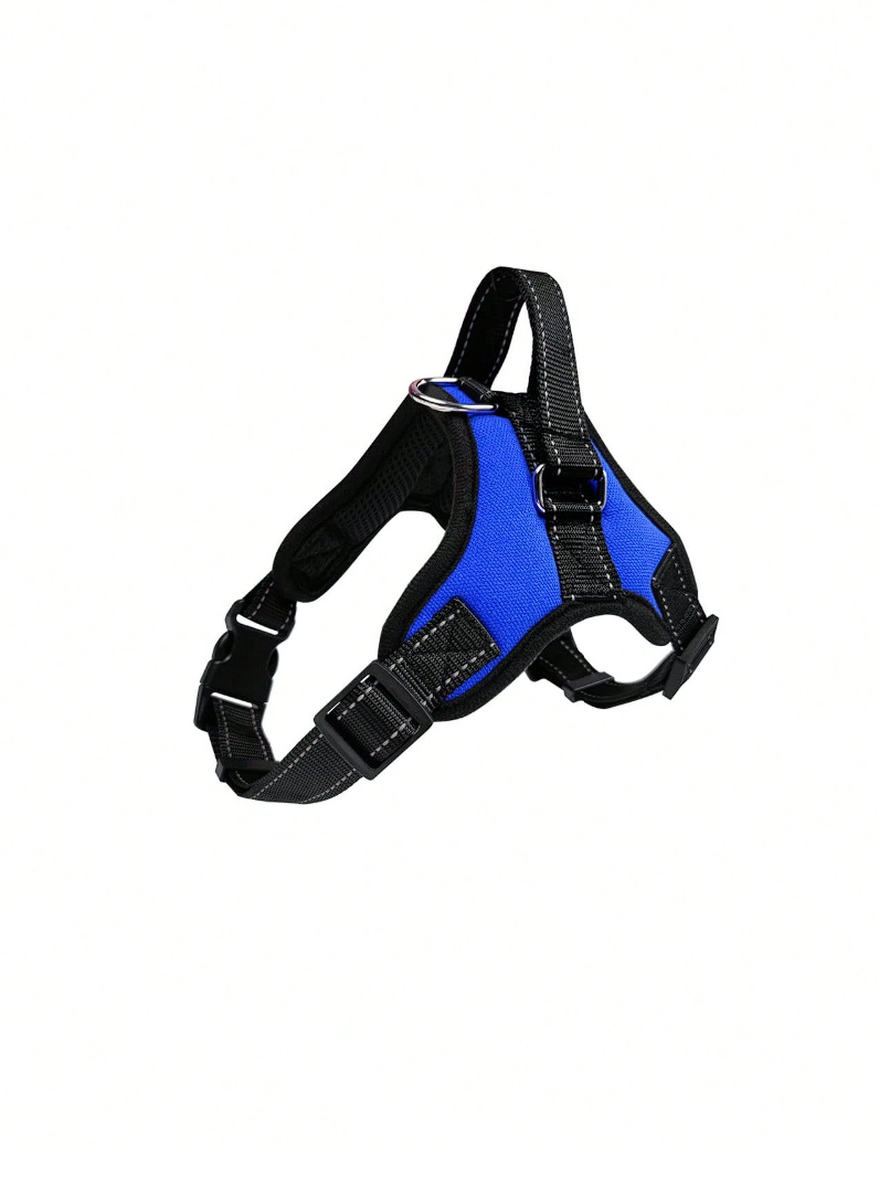 Dog Chest & Neck Leash with Bone Design, Suitable for Medium-Large Pets, Blue