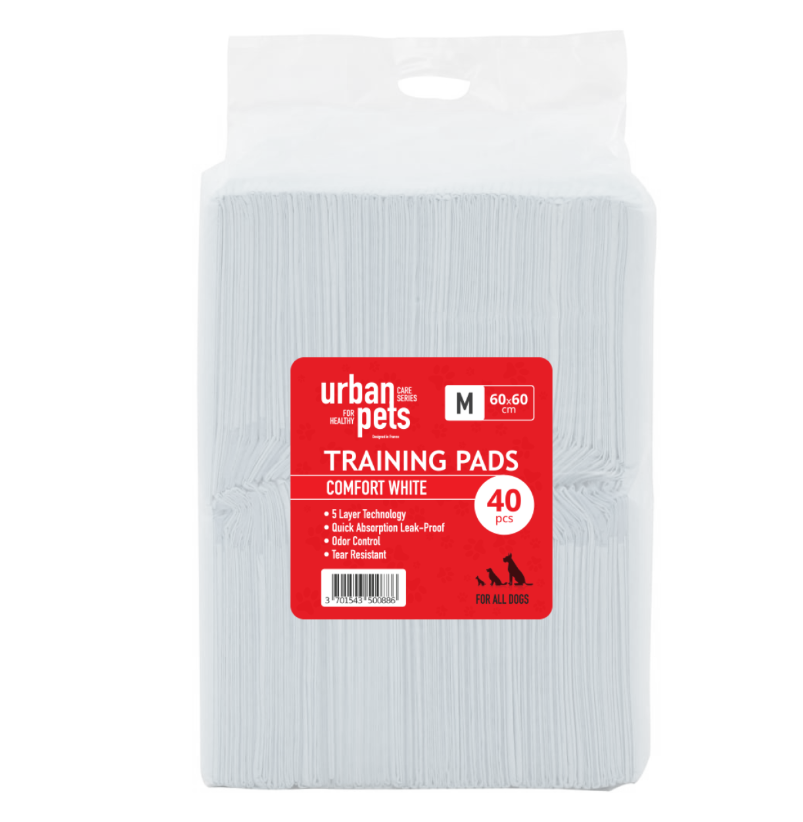 Dog Pads - White 60x60 cm (40pcs) (Urban Pets)