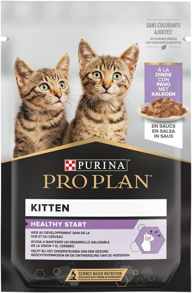 Purina Pro Plan Healthy Start Kitten Wet Food with Turkey In Gravy, 85g