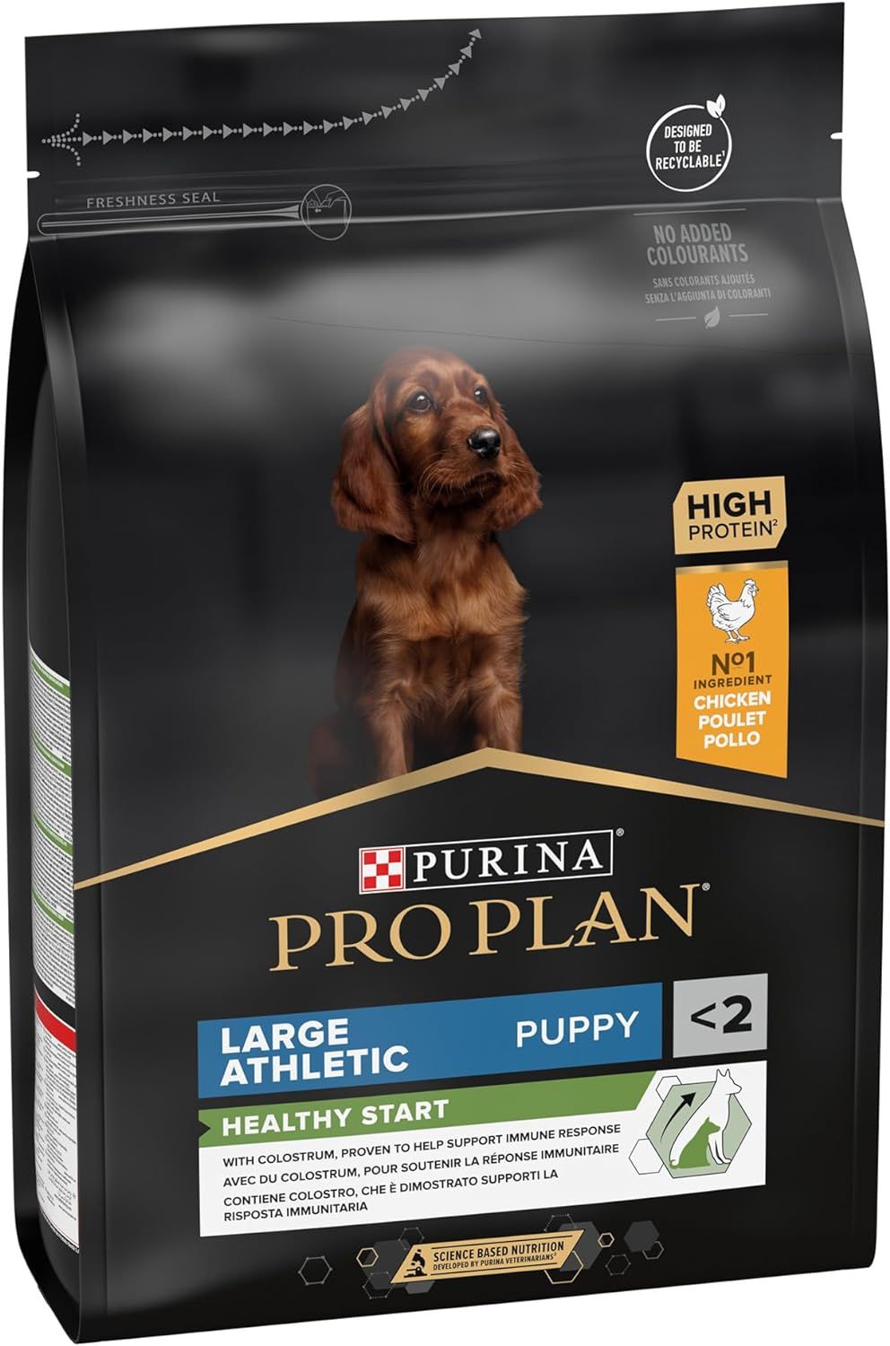 Purina Pro Plan Healthy Start Large Athletic Puppy Food with Chicken, 3kg