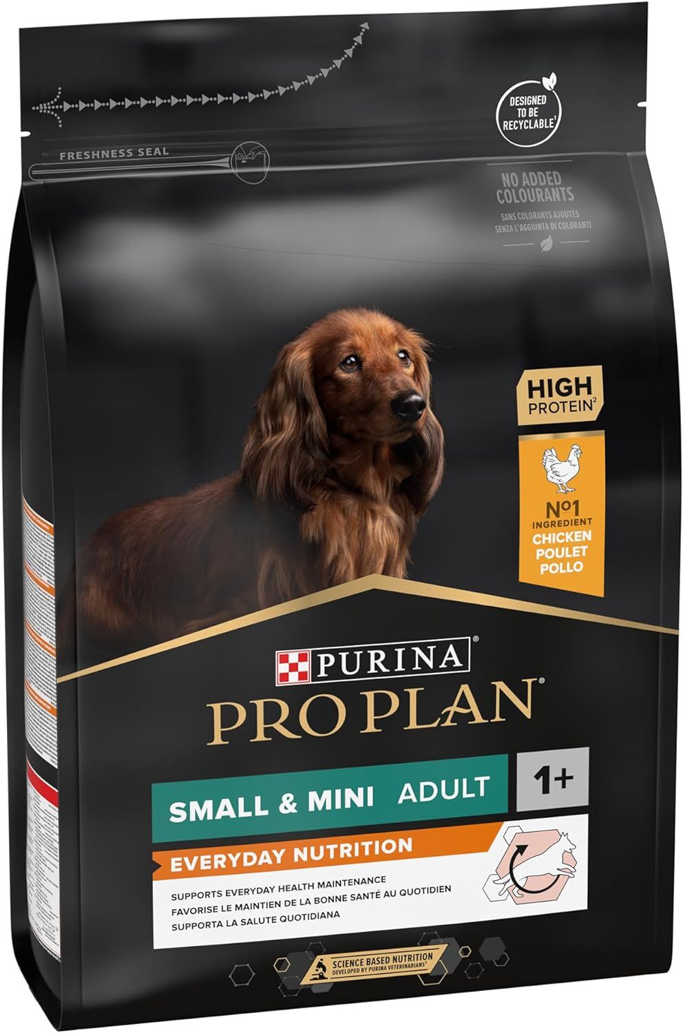 Purina Pro Plan Everyday Nutrition Small And Mini Adult Dry Dog Food with Chicken, 3kg