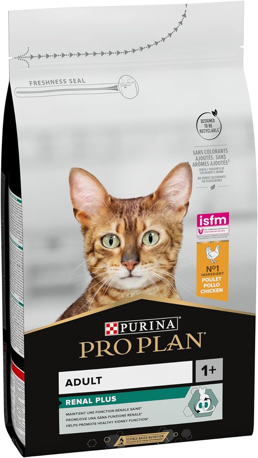 Purina Pro Plan Renal Plus Adult Cat Food with Chicken, 1.5kg