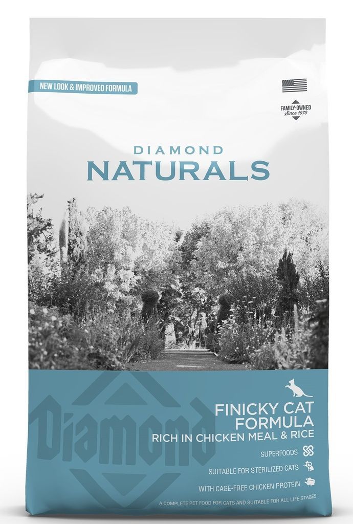 Diamond Naturals Finicky Rich in Chicken Meal and Rice Cat Formula, 3kg