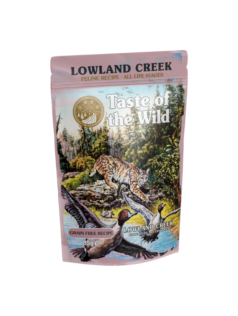 Taste Of The Wild Lowland Creek Grain Free Quail & Duck Feline Food, 85g