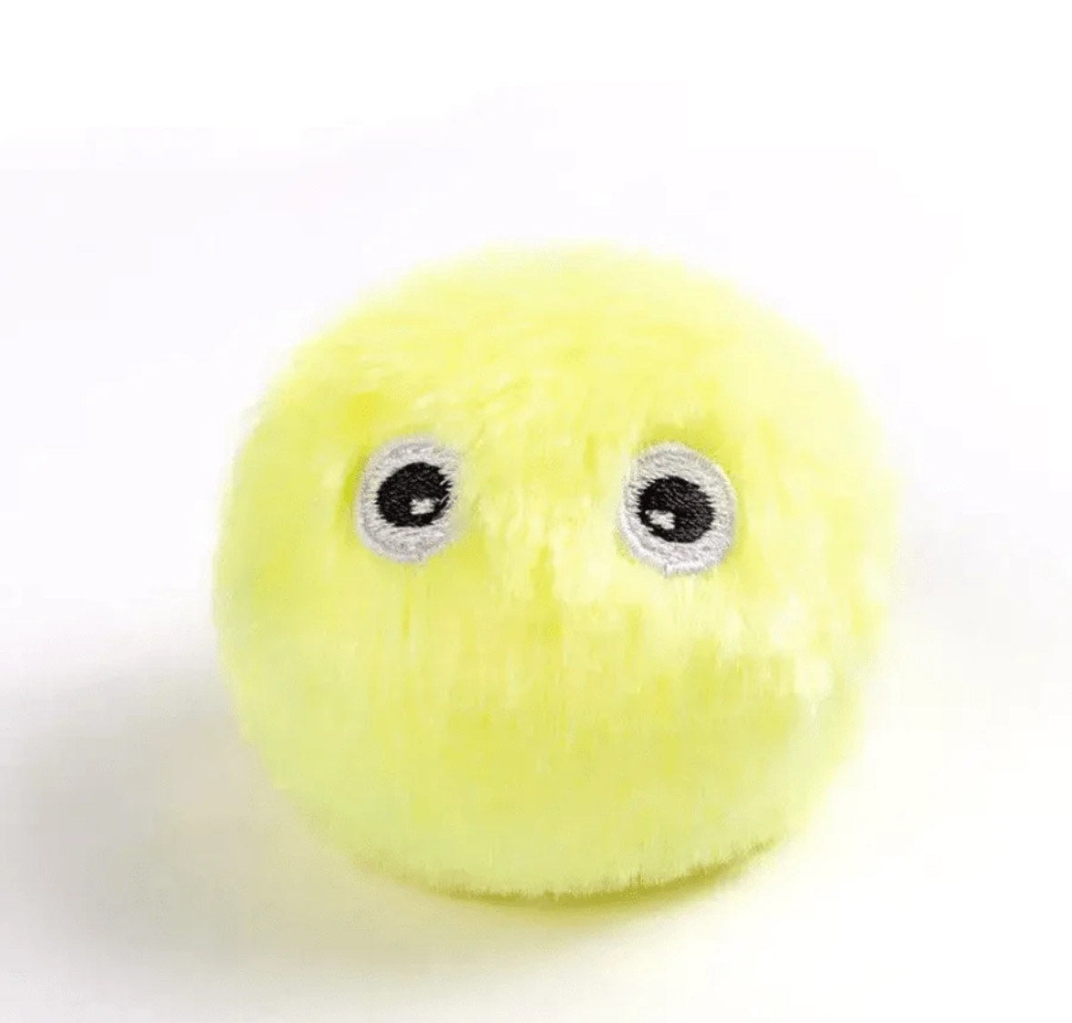 Interactive Plush Ball With Catnip - Yellow