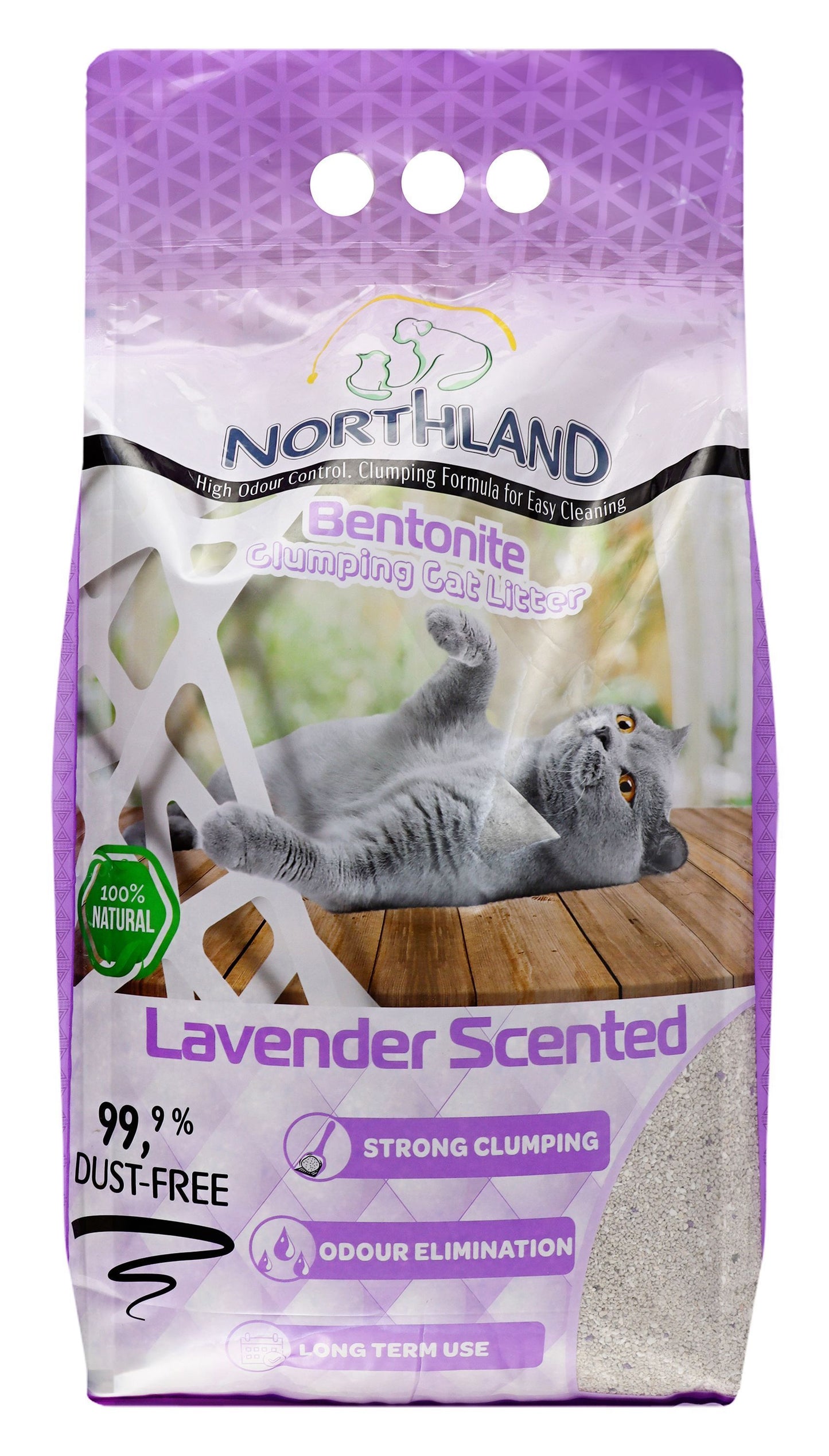 Northland Lavender Clumping Cat Litter, 10L