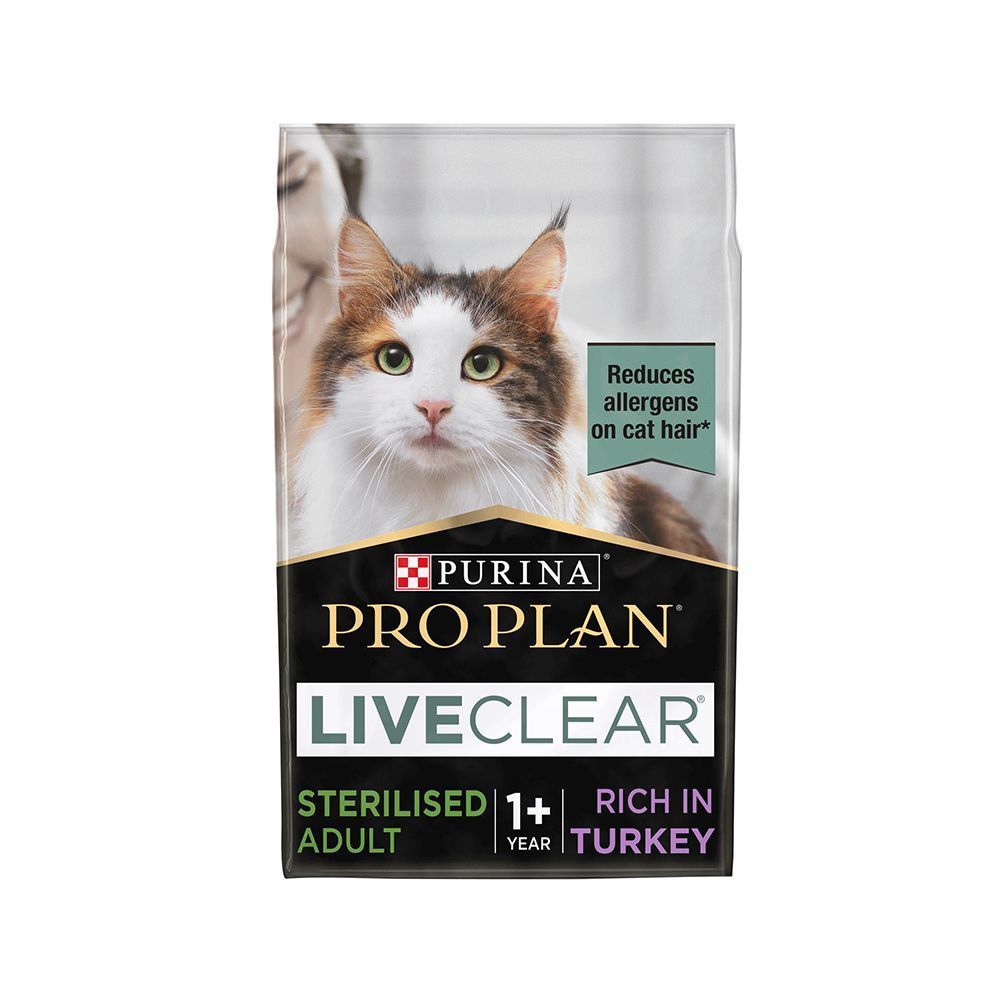 Purina Pro Plan Liveclear Turkey Sterilised Adult Cat Food, 1.4kg