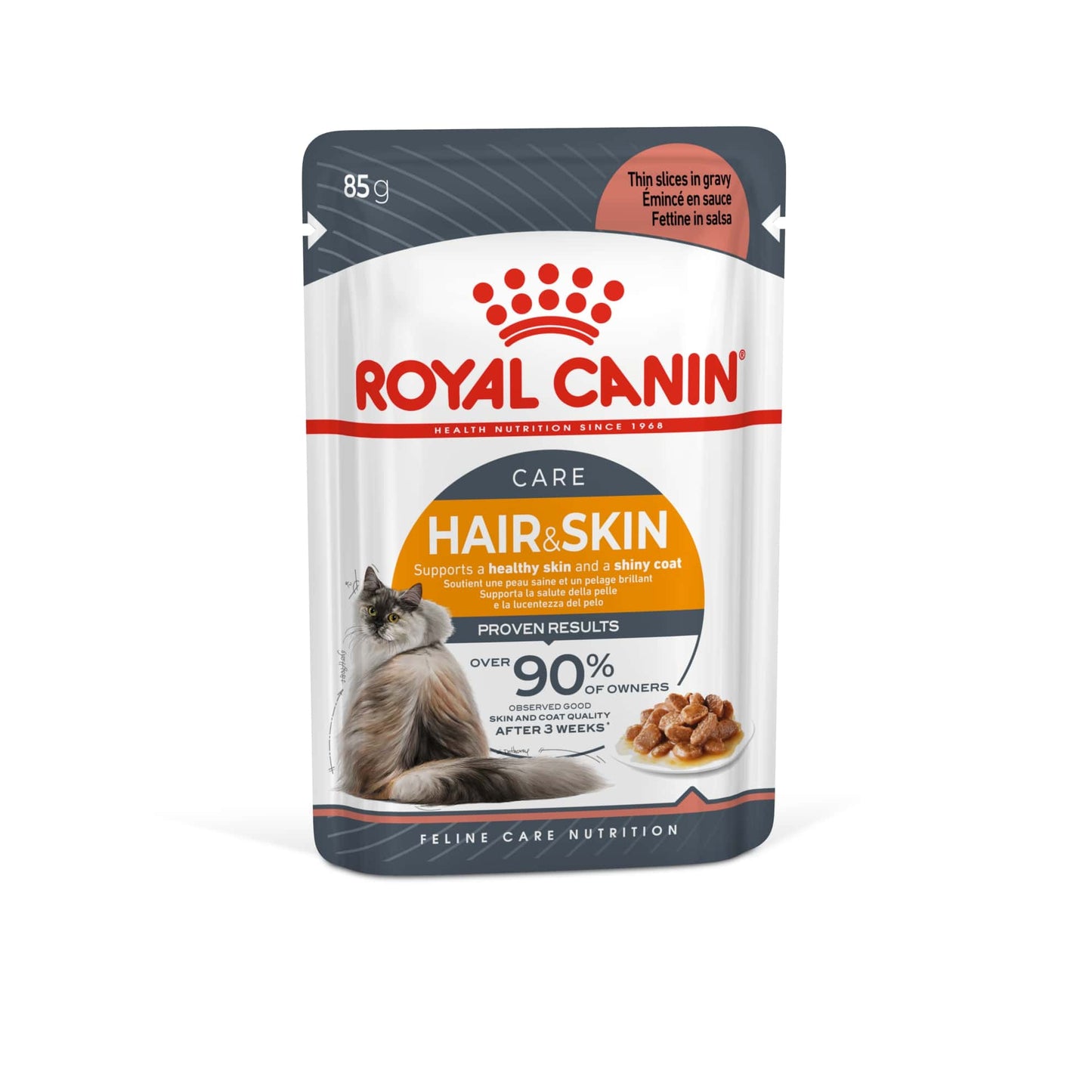 Royal Canin Hair & Skin Jelly (INTENSE BEAUTY) (WET FOOD - Pouches) 85g