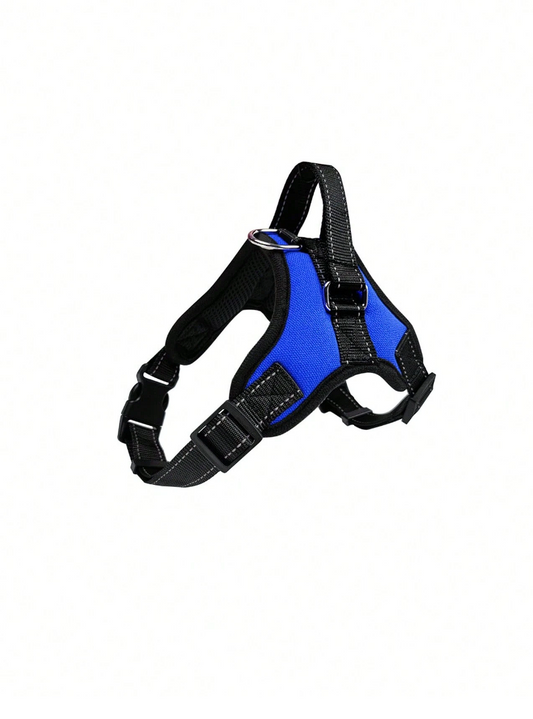 Dog Chest & Neck Leash with Bone Design, Suitable for Medium-Large Pets, Blue