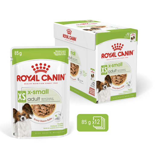 Royal Canin XS Gravy-Sauce Wet Dog Food, 12x85g