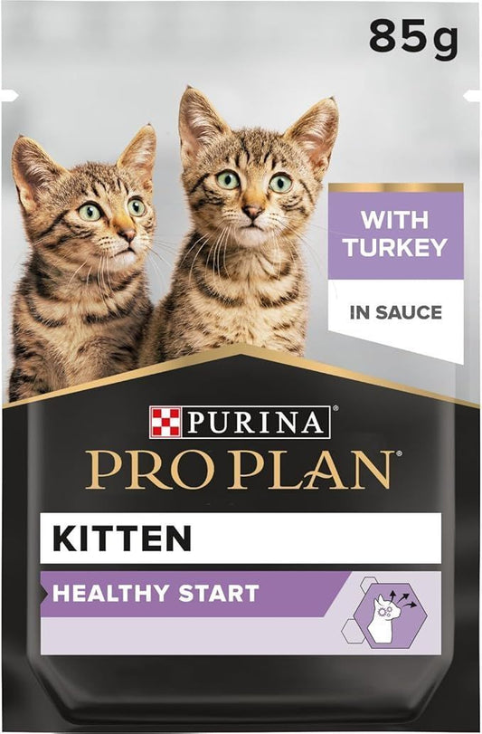 Purina Pro Plan Turkey in Gravy Kitten Wet Cat Food, 85g