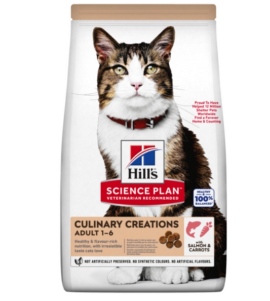 Hill’s Science Plan Culinary Creations Salmon & Carrots Cat Food, 1.5 Kg
