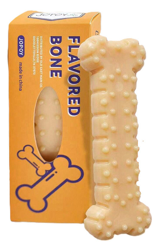 Chew Resistant Flavored Bone Dog Toy, Small