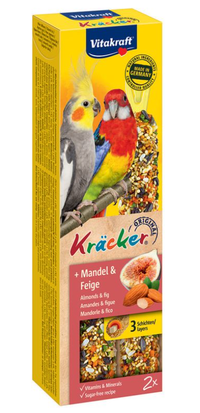 Vitakraft PARROT CRACKER DATES & NUTS 180G 2PC