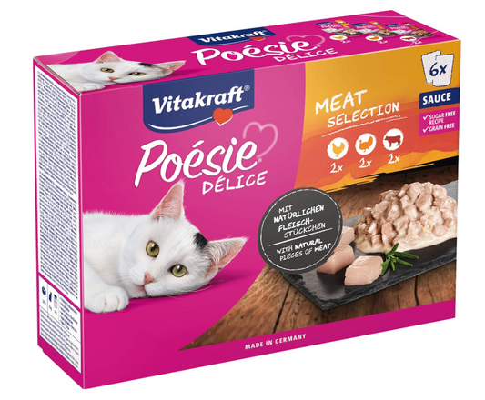 Vitakraft  POESIE DELISAUCE MULTIPACK MEAT 510G