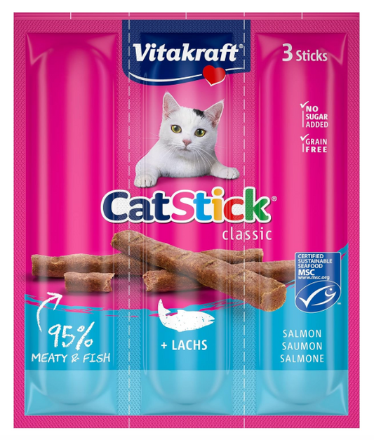 Vitakraft CAT STICKS MINI SALMON & TROUT 18G 3PC