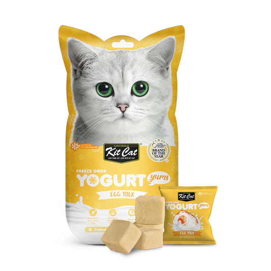 Kit Cat Freeze Dried Yogurt Yums Egg Yolk, 10g