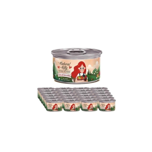 Natural Kitty Chicken & Carrot In Broth Natural Pet Food, 24x80g