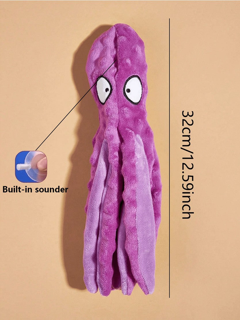 Octopus Shaped Sound Toy, Purple