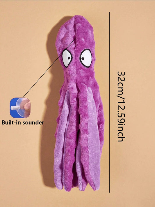 Octopus Shaped Sound Toy, Purple