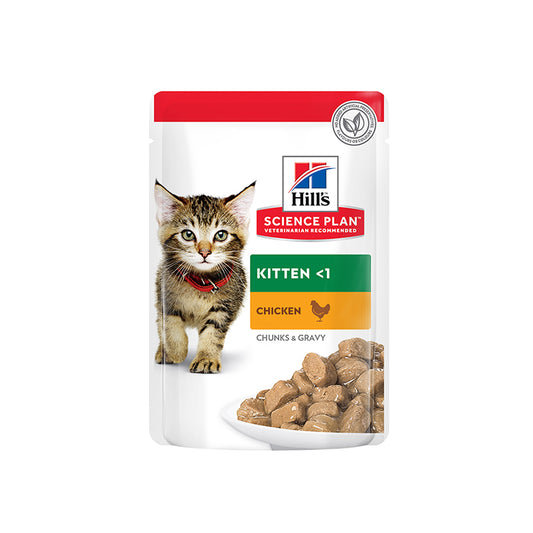 Hill's Science Plan Kitten Wet Food with Chicken (Pouches) 85g