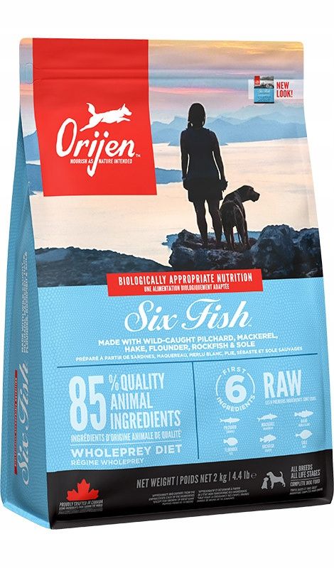 Orijen Six Fish Dry Dog Food, 2kg