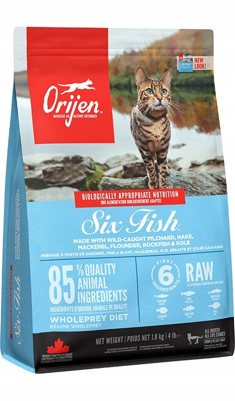 Orijen Six Fish Cat Food, 1.8kg