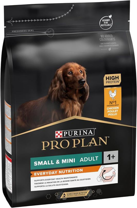 Purina Pro Plan Everyday Nutrition Small And Mini Adult Dry Dog Food with Chicken, 3kg