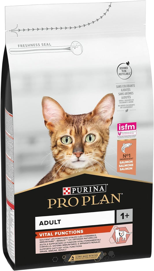 Purina Pro Plan Vital Functions Adult Cat Food with Salmon, 1.5kg