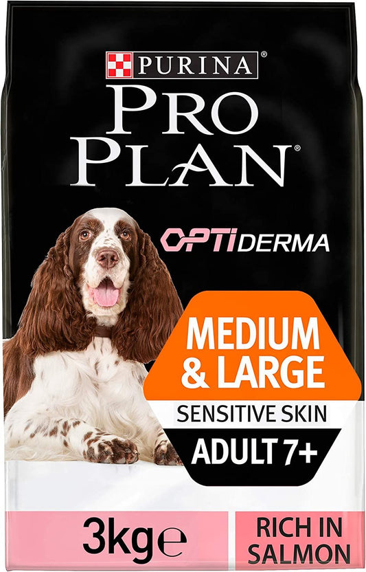 Purina Pro Plan Medium & Large Adult 7+ Sensitive Skin Dog Salmon, 3kg