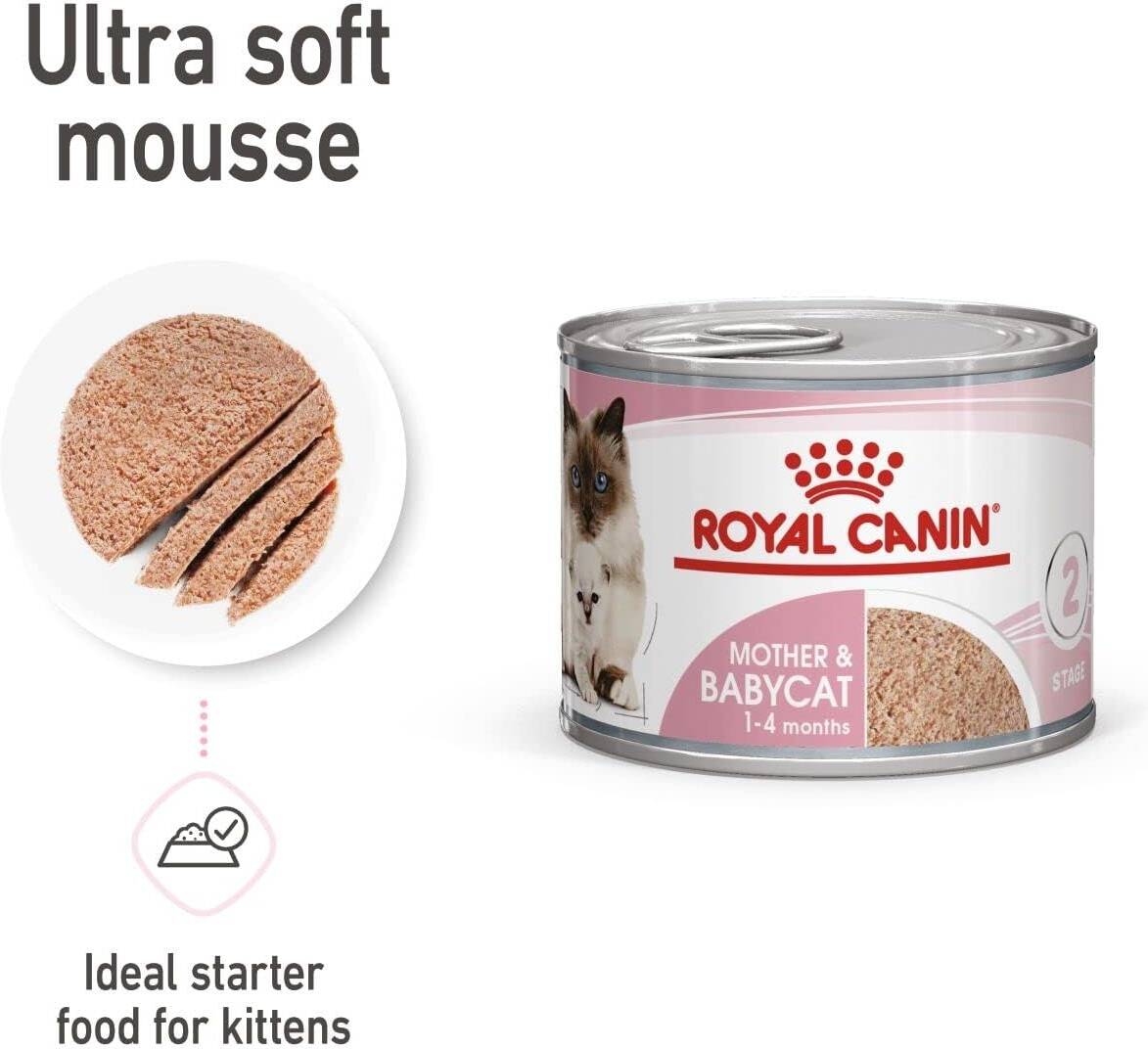 Royal Canin Mother & Babycat Mousse (WET FOOD - Cans) 195g