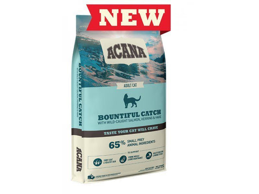 Acana Bountiful Catch Salmon, Herring & Hake Adult Cat Food, 4.5kg