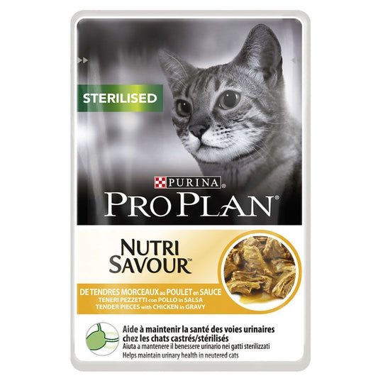 Purina Pro Plan Nutri Savour Sterilised Wet Cat Food, 85g