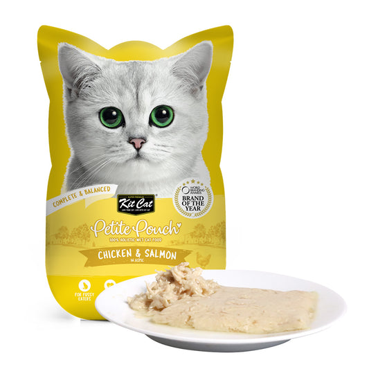 Kit Cat Petite Pouch 70g - Chicken & Salmon