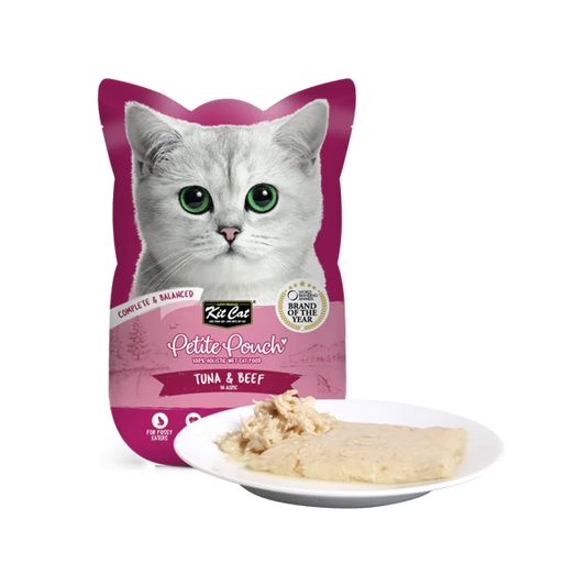 Kit Cat Petite Pouch 70g - Tuna & Beef