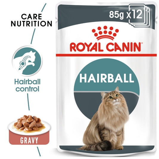 Royal Canin Hairball Gravy (Wet Food - Pouches) 12 X 85G