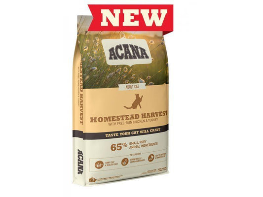 Acana Homestead Harvest Chicken & Turkey Adult Cat Food, 4.5kg