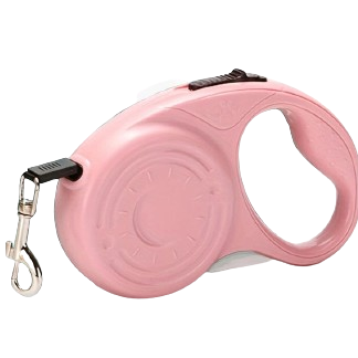 Pink Automatic Retractable Pet Leash