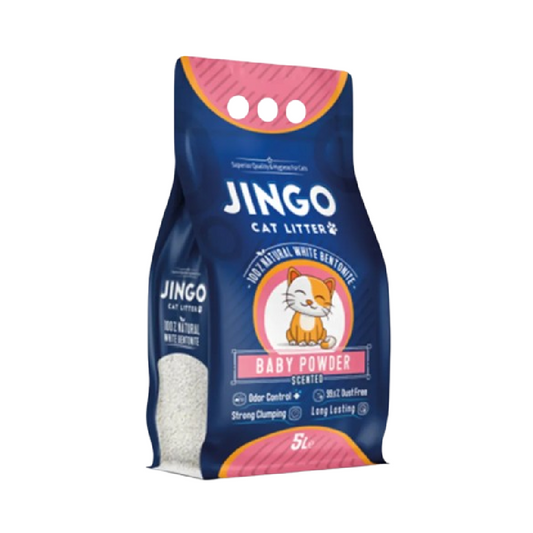 Jingo cat litter 10L baby powder