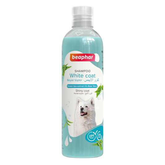 Shampoo Green tea and Aloe vera for White coated dogs-250 ml