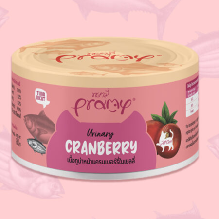5 Pramy Tuna Meat Topping Urinary Cranberry in Jelly 80g
