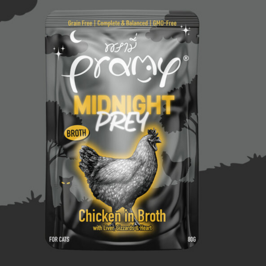 Pramy Midnight Prey Chicken in Broth 80g