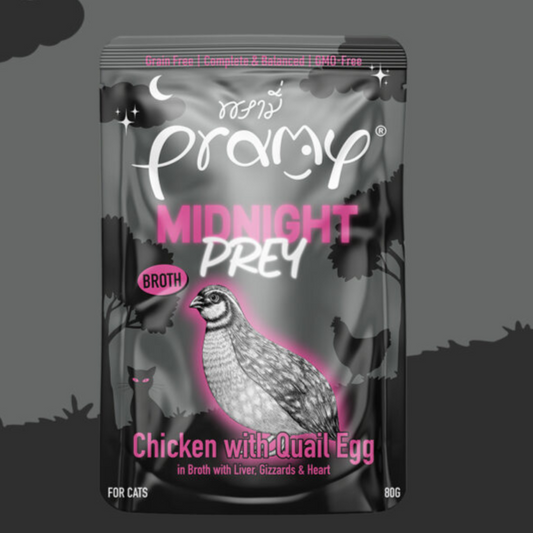 Pramy Midnight Prey Chicken with Quail egg 80 g