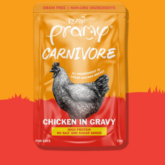 Pramy Carnivore Chicken in Gravy 70g