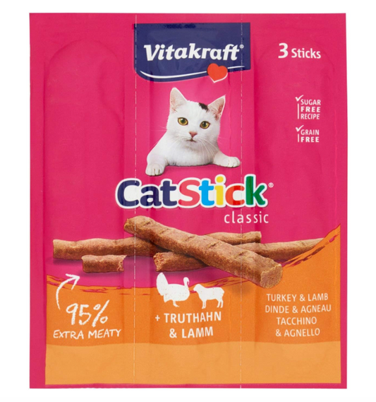 Vitakraft CAT STICKS MINI LAMB/TURKEY 18 G 3 PC