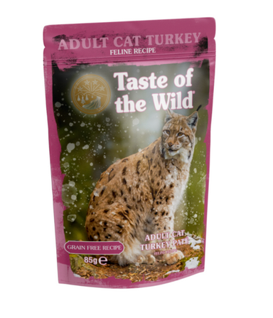 Taste Of The Wild Turkey Pate Grain-Free Adult Cat Pouch, 85g