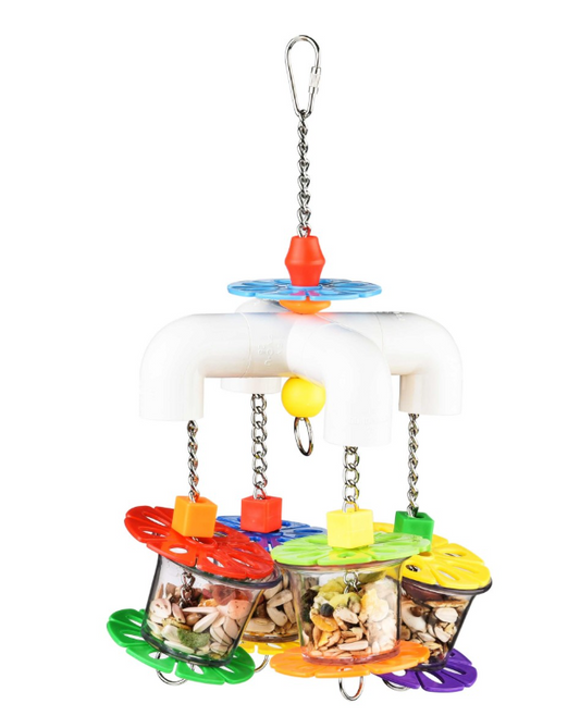 Foraging Party Parrot Toy