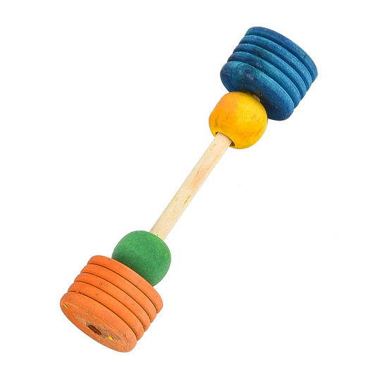 Barbell with Wooden Tyre
