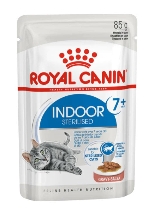 Royal Canin Feline Health Nutrition Indoor 7+ Gravy Wet Food, 85g