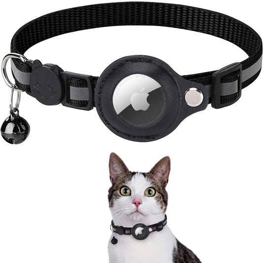 Cat - Collar Airtag - Black